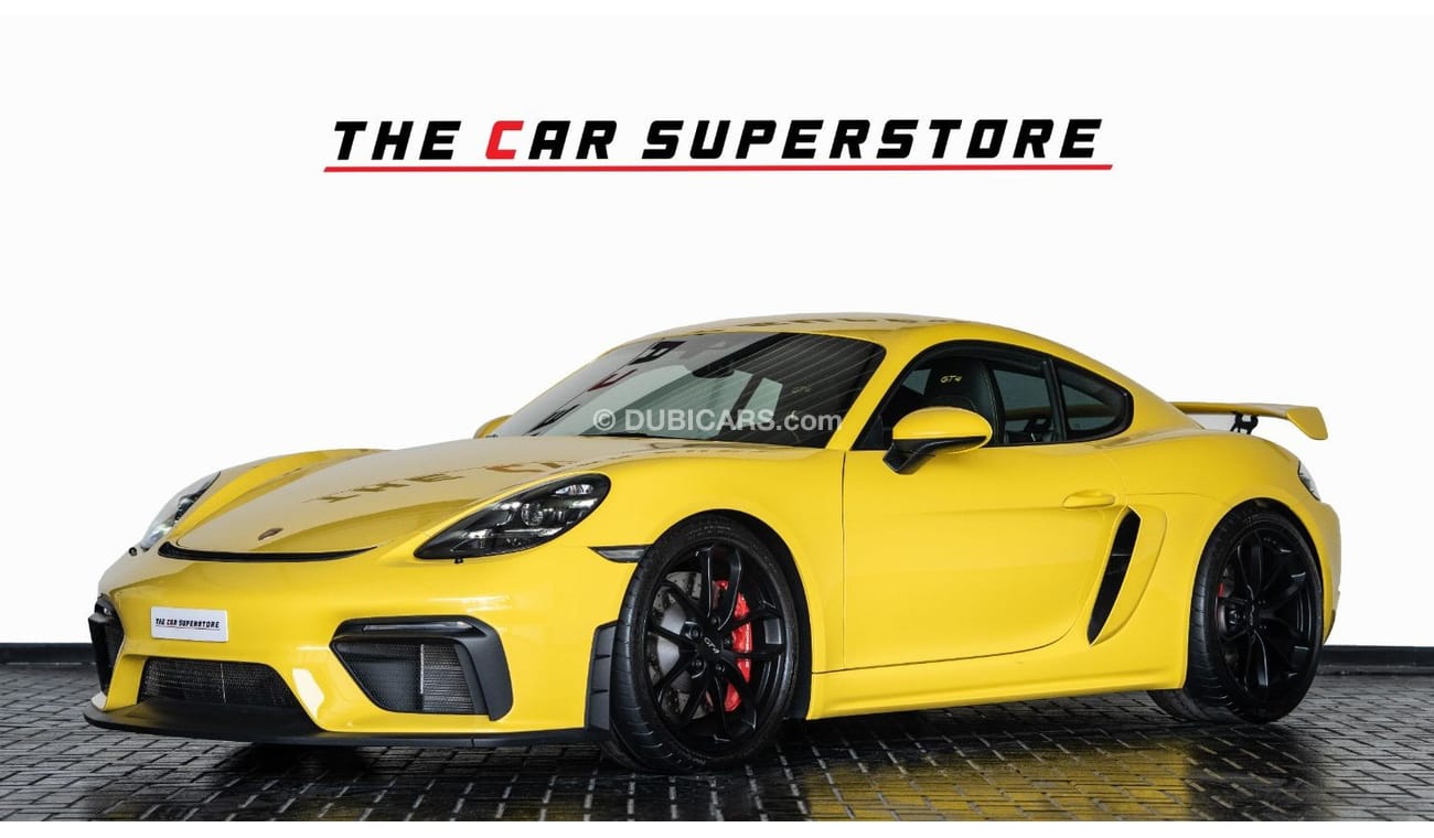 بورش كايمان جي تي ٤ 2020-PORSCHE 718 CAYMAN GT4 -GCC-FSH-SERVICE CONTRACT WITH AL NABOODA-1 YEAR WARRANTY