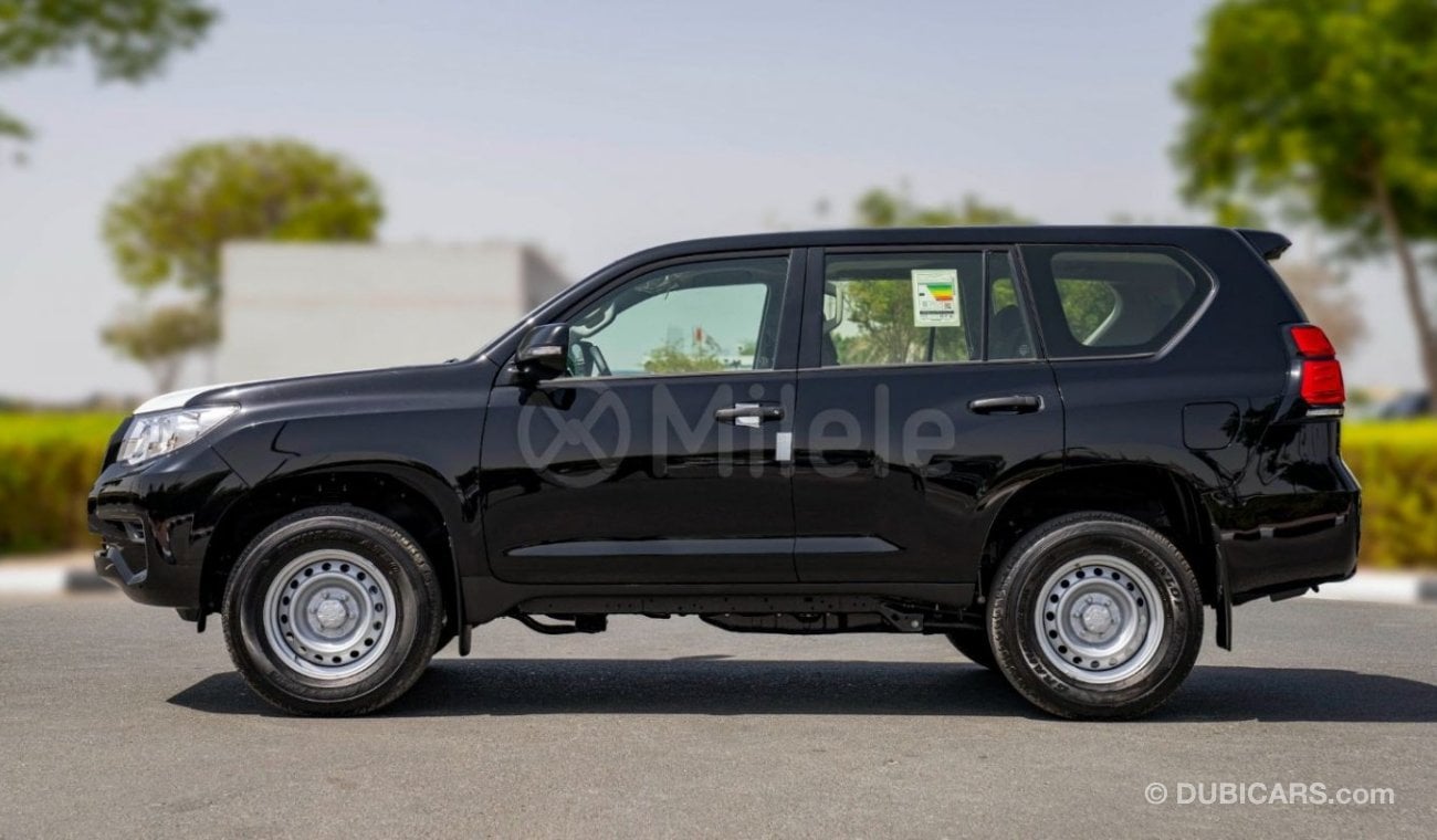 تويوتا برادو TX 2.7L PETROL TIRE UNDER: WITH SUNROOF, DIFF LOCK, COOL BOX, KEYLESS ENTRY