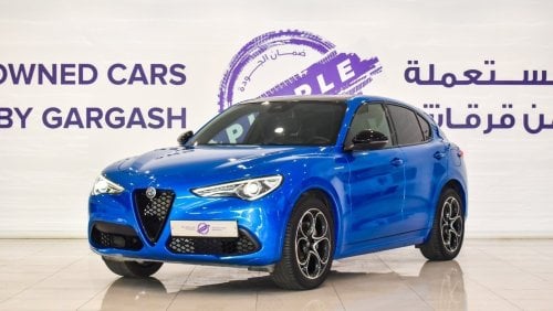 Alfa Romeo Stelvio Veloce | GCC | WARRANTY | SERVICE CONTRACT | PRE-OWNED BY GARGASH PURPLE