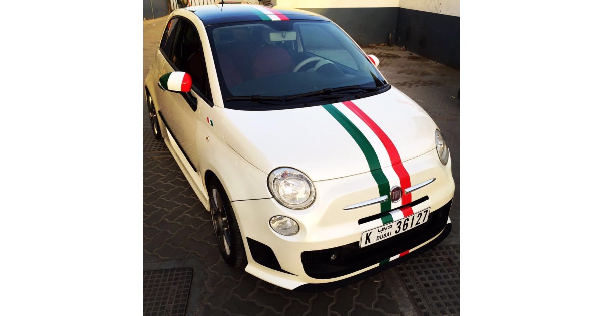 Fiat 500C Fiat 500 Body Kit ferrari Abarth Edition - 2011 for sale: AED 28,000. White, 2011