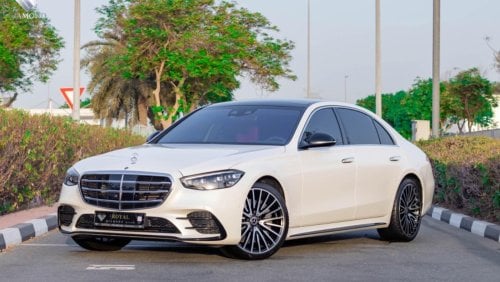 مرسيدس بنز S 500 4M Mercedes Benz S500 AMG kit GCC 2021 Under Warranty From Agency