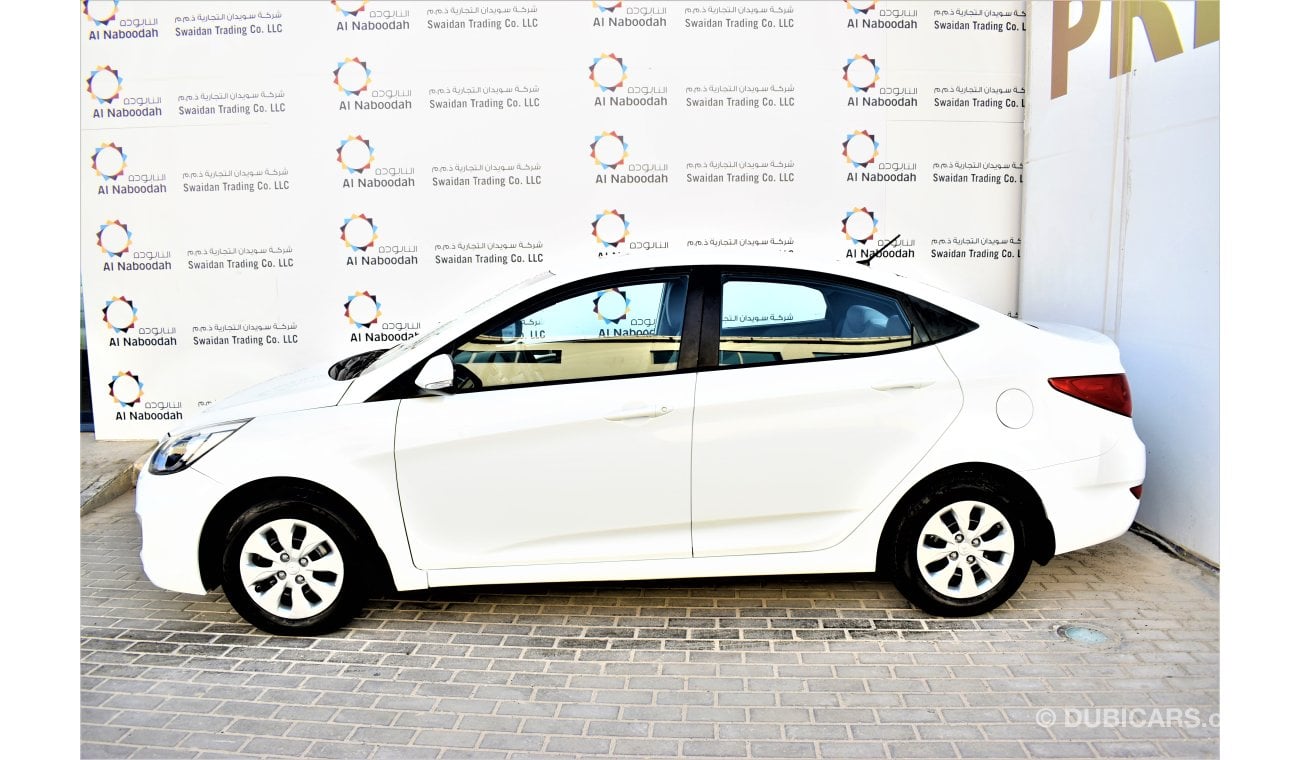 Hyundai Accent 1.6L GL 2017 GCC SPECS DEALER WARRANTY AND WITH 1 YEAR OR 20K SERVICE CONTRACT