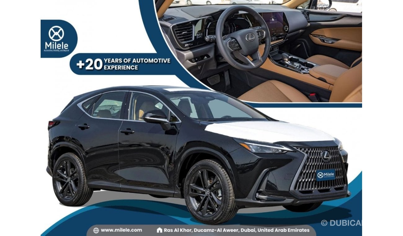 لكزس NX350 2.4L PETROL AWD: BLACK WITH SUNROOF, LEATHER, APPLE CARPLAY, SAFETY SYSTEM