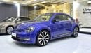 Volkswagen Beetle EXCELLENT DEAL for our Volkswagen Beetle ( 2015 Model ) in Blue Color GCC Specs