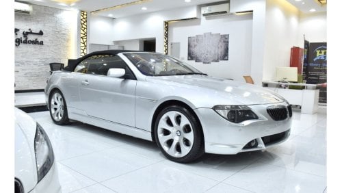 BMW 650i EXCELLENT DEAL for our BMW 650i Convertible ( 2006 Model ) in Silver Color GCC Specs