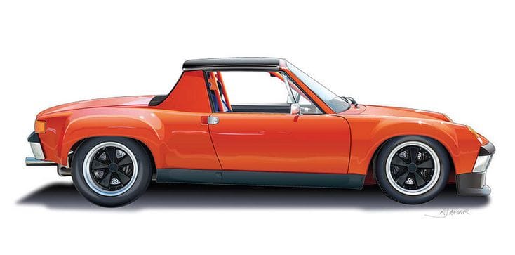 Porsche 914 exterior - Side Profile