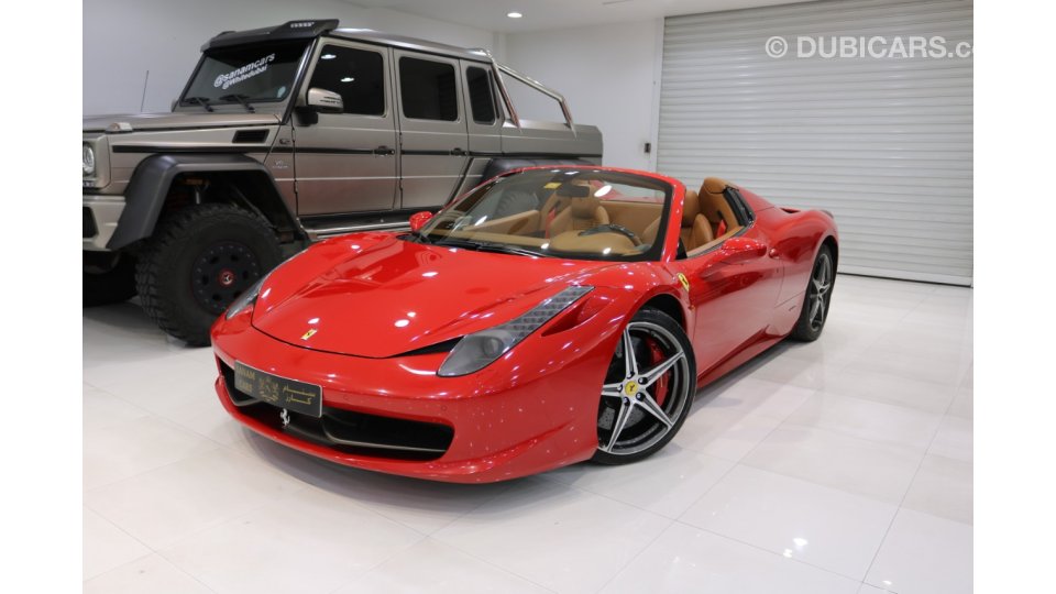 ferrari 458 spider 2014 37000kms only gcc specs