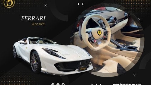 Ferrari 812 GTS | 2022 | Bianco Italia | Full Carbon Fiber | 6.5L V12 | 789 HP | Negotiable Price