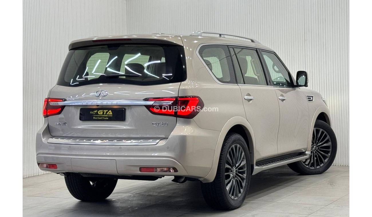 إنفينيتي QX80 Luxury 8st 5.6L 2022 Infiniti QX80 Luxury, 2027 Infiniti Warranty + Service Pack, Fully Loaded, 8 Se