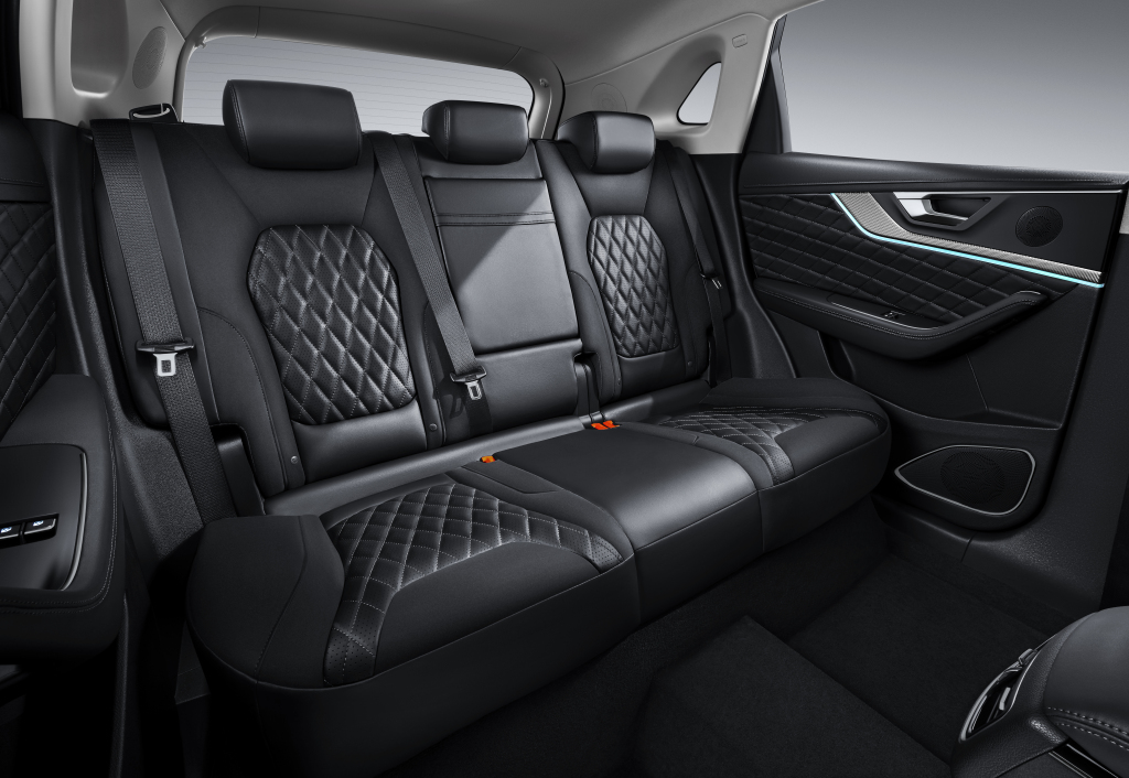 هونغشي HS5 interior - Rear Seats