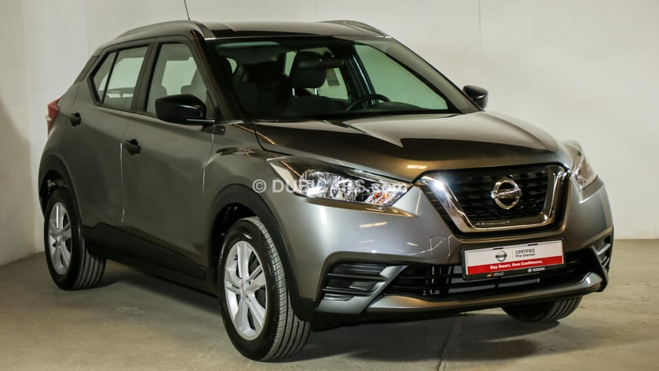 Nissan Kicks 1.6L for sale: AED 56,900. Grey/Silver, 2018