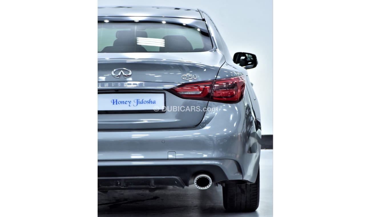 Infiniti Q50 Luxe EXCELLENT DEAL for our Infiniti Q50 3.0t ( 2020 Model ) in Grey Color GCC Specs