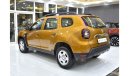 Renault Duster EXCELLENT DEAL for our Renault Duster 1.6L ( 2019 Model ) in Orange Color GCC Specs