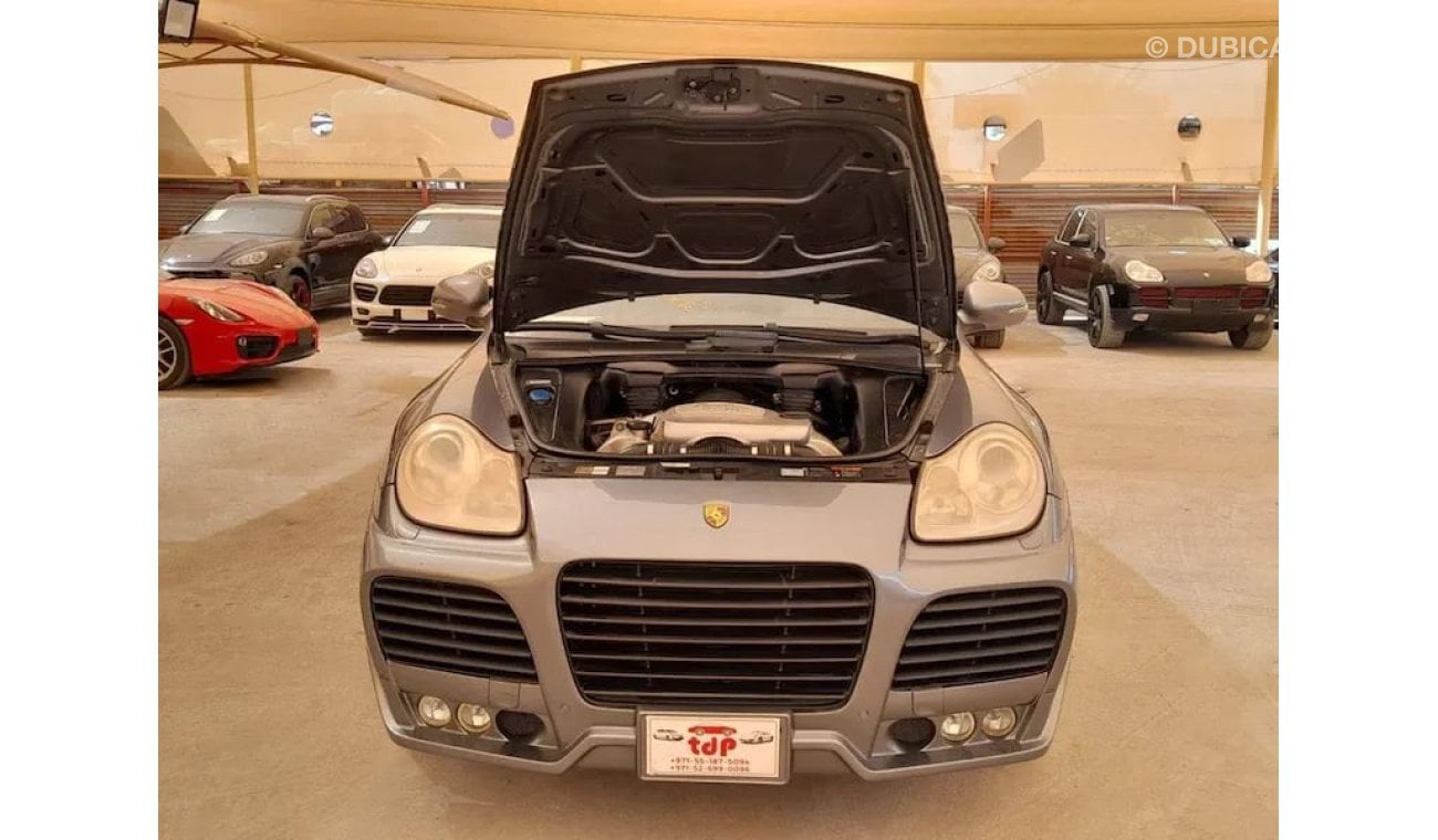 بورش كايان توربو PORSCHE CAYENNE TURBO 4.5L 2006 WITH SUNROOF, ELECTRIC LEATHER SEATS, T.V NAVIGATION AND MUCH MORE