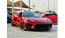 Chevrolet Corvette C8 | Monthly AED 4460/- | 0% DP | Big Screen | Paddle Shifters | Leather Seats | # 02419