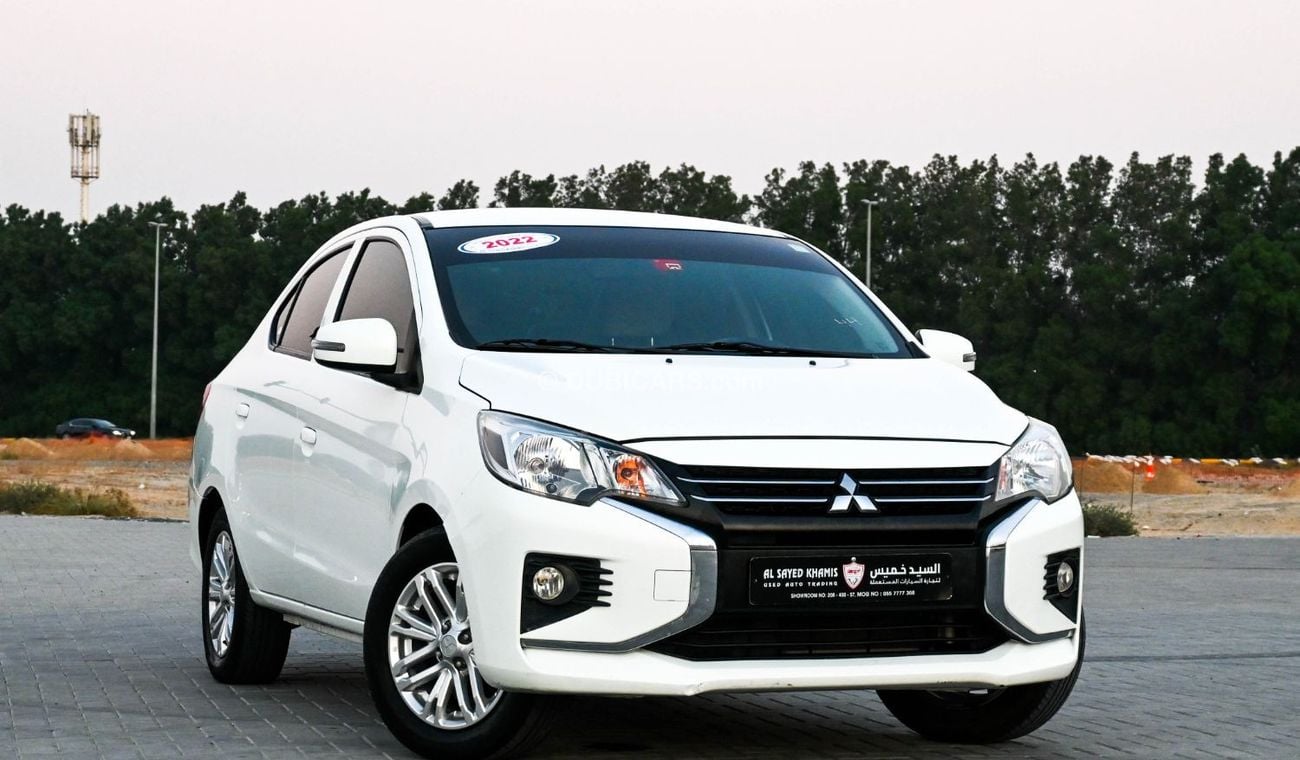 ميتسوبيشي اتراج GLX Mid 1.2L Mitsubishi Attrage 2022 GCC, mid-option, in excellent condition, inside and out