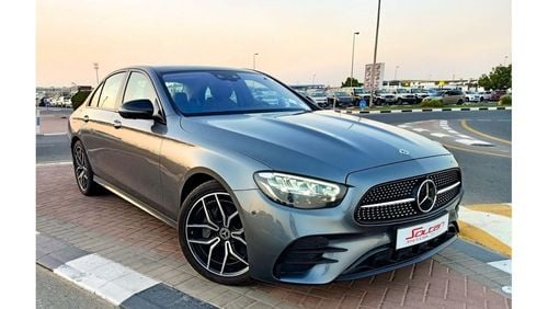 مرسيدس بنز E200 Premium 2.0L E200 BLACK Night package full options AMG 2.0L TURBO DARK GREY 2022 MODEL