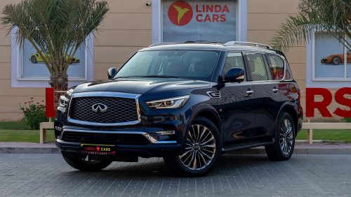 Infiniti QX80 Luxe 7st Infiniti QX80 2020 GCC under Warranty with Flexible Down-Payment/ Flood Free.