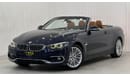 بي أم دبليو 420i Std 2.0L 2019 BMW 420i Luxury-Line Convertible, Warranty, Service History, Excellent Condition