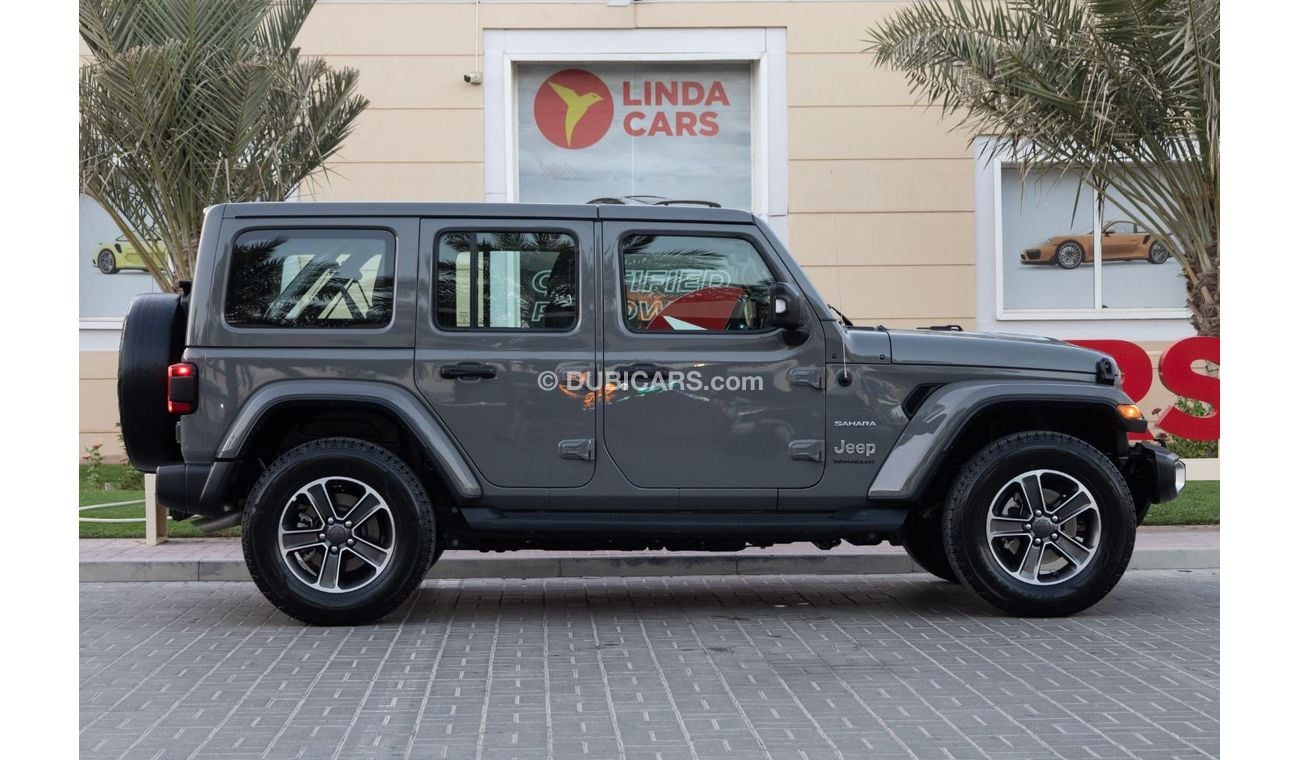 جيب رانجلر Unlimited Sahara 3.6L Jeep Wrangler Unlimited Sahara 2023 GCC under Agency Warranty with Flexible Do