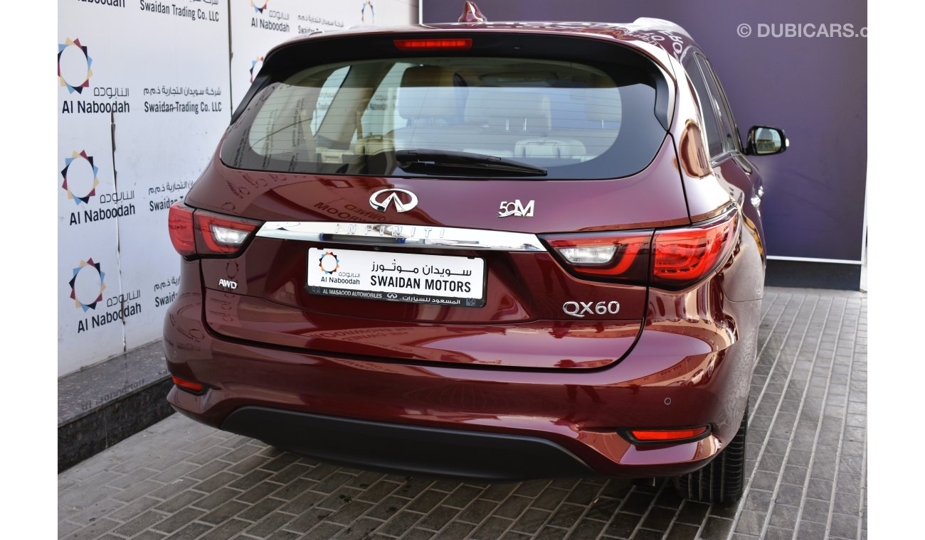 Infiniti QX60 AED 1919 PM | 3.5L LUXURY V6 AWD GCC WITH DEALER WARRANTY