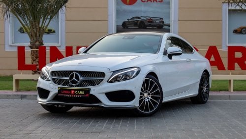 مرسيدس بنز C 200 كوبيه Mercedes-Benz C200 Coupe AMG Pack 2017 GCC under Warranty with Flexible Down-Payment/ Flood Free.