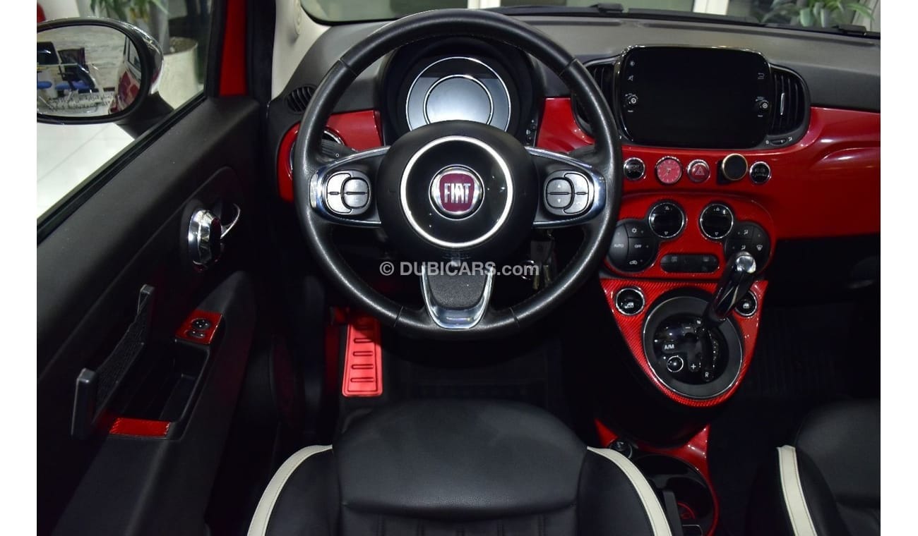 Fiat 500 EXCELLENT DEAL for our Fiat 500 ( 2019 Model ) in Red Color GCC Specs