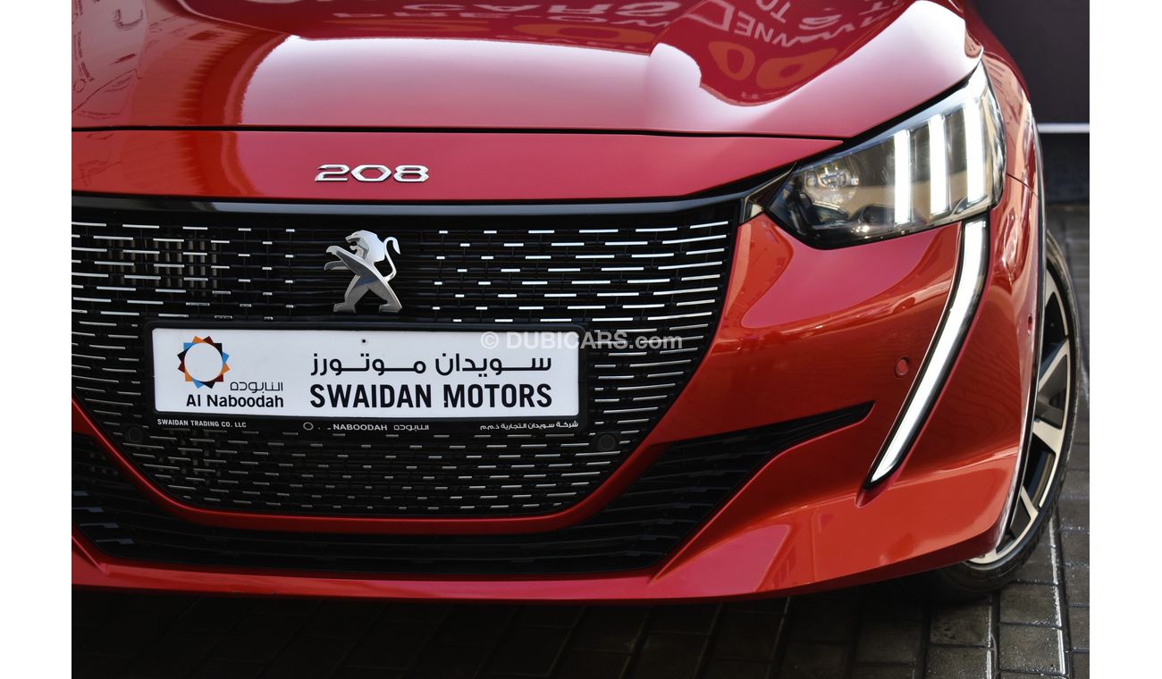 Peugeot 208 AED 1279 PM | 1.2L GT GCC MANUFACTURER WARRANTY | UP TO 2027 OR 100K KM