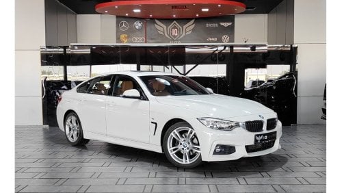 BMW 420i M Sport AED 1,500 P.M | 2017 BMW 4 SERIES  420i M-SPORT 2.0L  | SUNROOF | GCC | UNDER WARRANTY