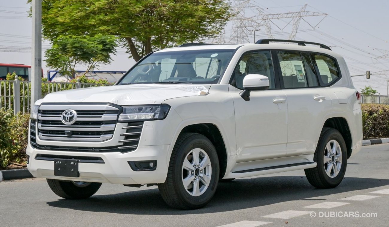 تويوتا لاند كروزر Toyota Land Cruiser GXR L2, 3.5L Sunroof Petrol - White - 2024 (Export)