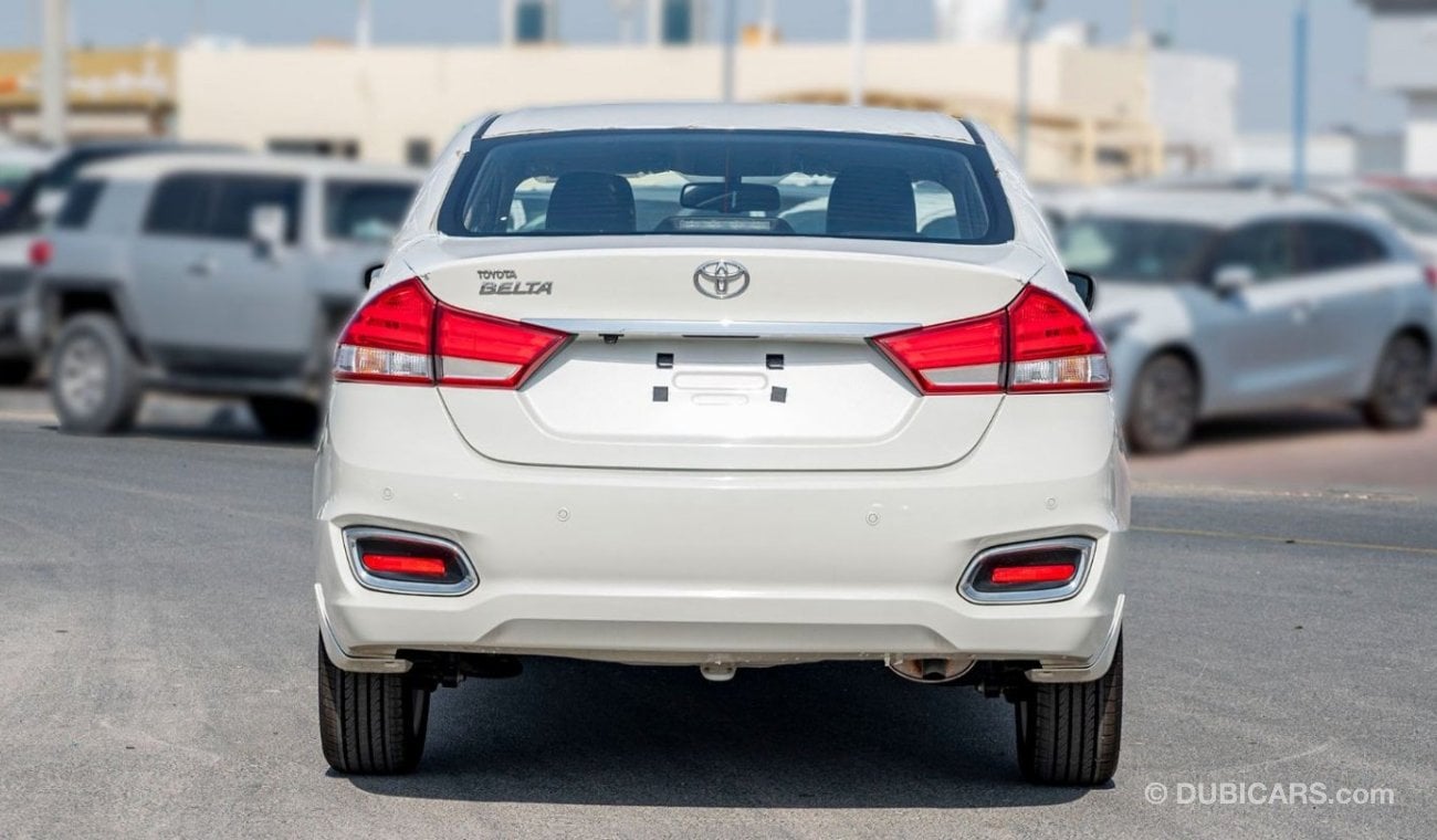 تويوتا بيلتا 2023 TOYOTA BELTA 1.5L PETROL - WHITE: CRUISE CONTROL, LEATHER SEATS, PUSH START