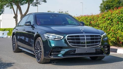 مرسيدس بنز S 580 Mercedes Benz S 580 Emerald green | 4Matic V8 | HUD | Pilot Seats Fully Loaded REAR AXLE STEERING |