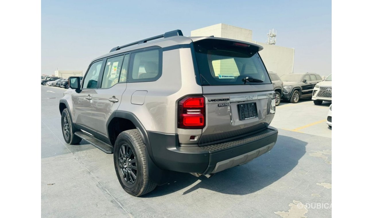 تويوتا برادو 2.4L GXL , LEATHER SEAT, PUSH START, ELECTRIC BACK DOOR, ALLOY WHEELS, MODEL 2024