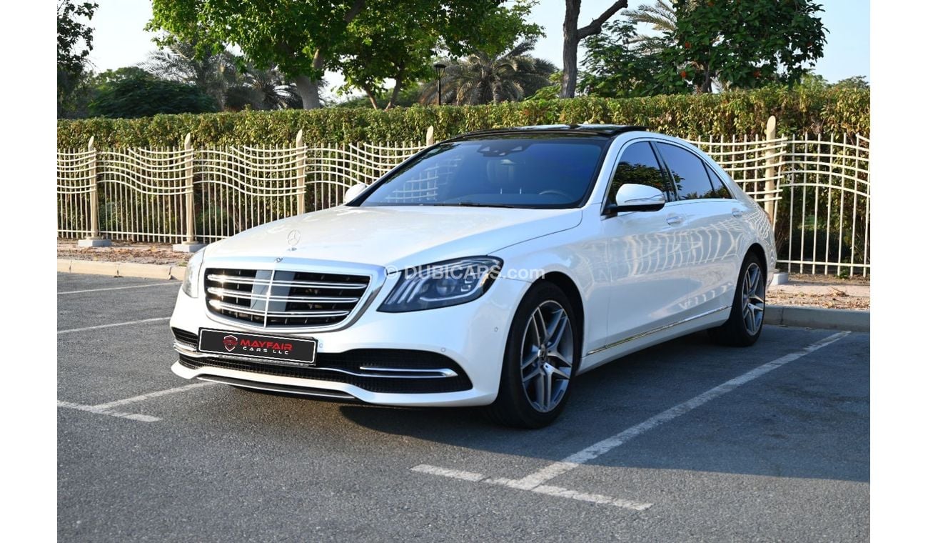 مرسيدس بنز S 550 0% DP- ACCIDENT FREE - UNLIMITED KM WARRANTY - MERCEDESE S560 4-MATIC LEXURY 2018  - JAPANESE SPECS