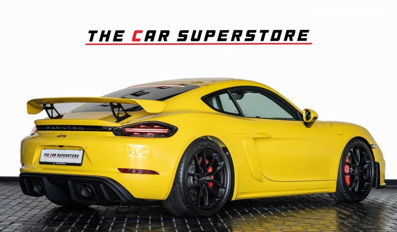 بورش كايمان 718 2020-PORSCHE 718 CAYMAN GT4 -GCC-FSH-SERVICE CONTRACT WITH AL NABOODA-1 YEAR WARRANTY