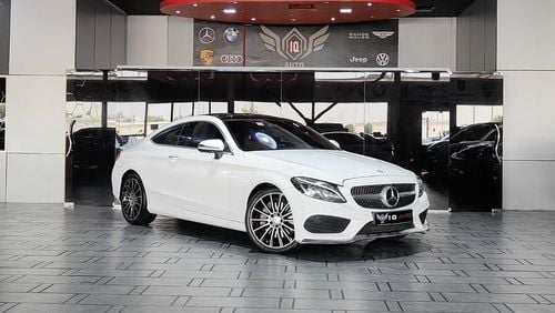 Mercedes-Benz C 300 Coupe AED 1,400 P.M | 2017 MERCEDES-BENZ C300 COUPE AMG | UNDER WARRANTY | FULL PANORAMIC VIEW | GCC | 360