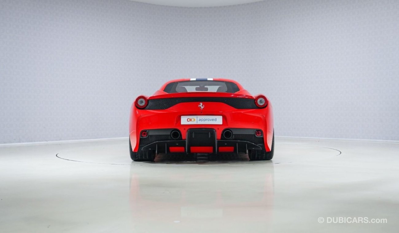 فيراري 458 Speciale - 1 Year Approved Warranty - Approved Prepared Vehicle