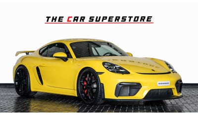 بورش كايمان جي تي ٤ 2020-PORSCHE 718 CAYMAN GT4 -GCC-FSH-SERVICE CONTRACT WITH AL NABOODA-1 YEAR WARRANTY