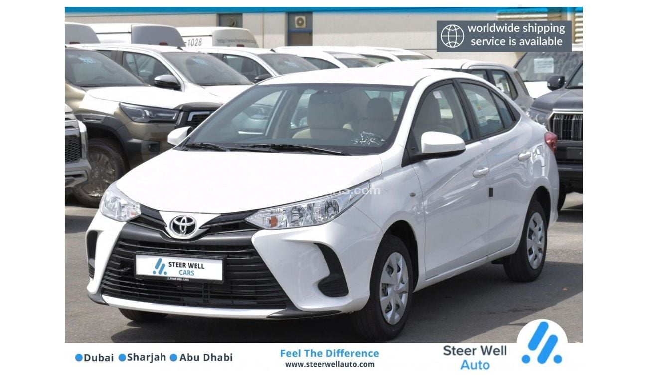 Toyota Yaris E S/D 1.5 E PETROL A/T FABRIC SEATS SEDAN WITH GCC SPECS EXPORT ONLY