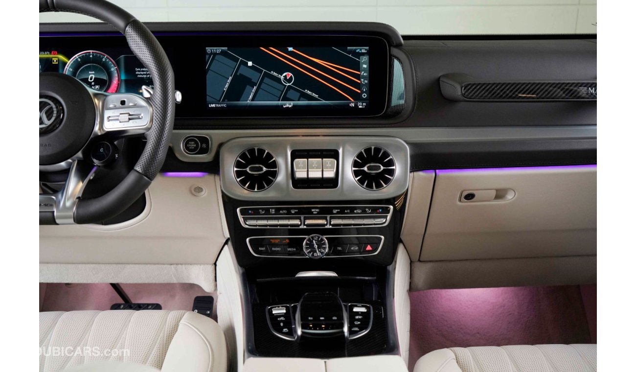 مرسيدس بنز G 63 AMG 2022 طقم منصوري الأصلي / دول مجلس التعاون الخليجي / نظام الصوت BURMESTER / ضمان الوكيل لمدة 5 سنوات