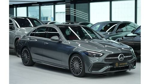 مرسيدس بنز C200 Mercedes-Benz C 200 Premium Plus | 2024 GCC 0km | 5 Years Agency Warranty | AMG Package