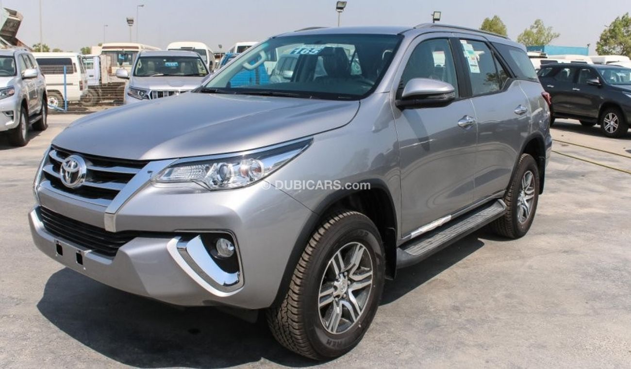 Toyota Fortuner 2.7L Petrol With Leather Seats and TV Silver Color