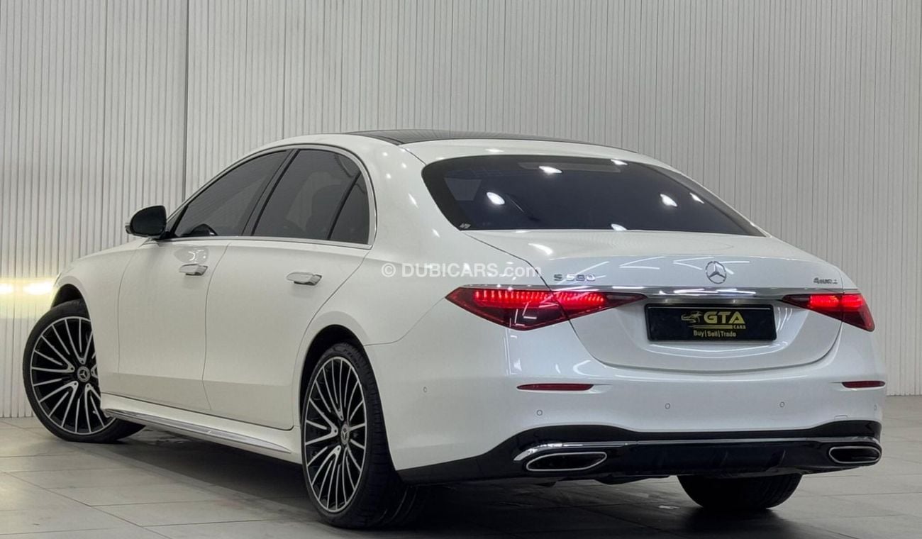 مرسيدس بنز S 580 4MATIC Exclusive 4.0L 2022 Mercedes S580 4Matic, 1 Year Warranty, Full Service History, GCC