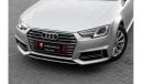 أودي A4 40 TFSI S-لاين 1,567 P.M  | 0% Downpayment | A4 30 TFSI S LINE | AGENCY SERVICED!