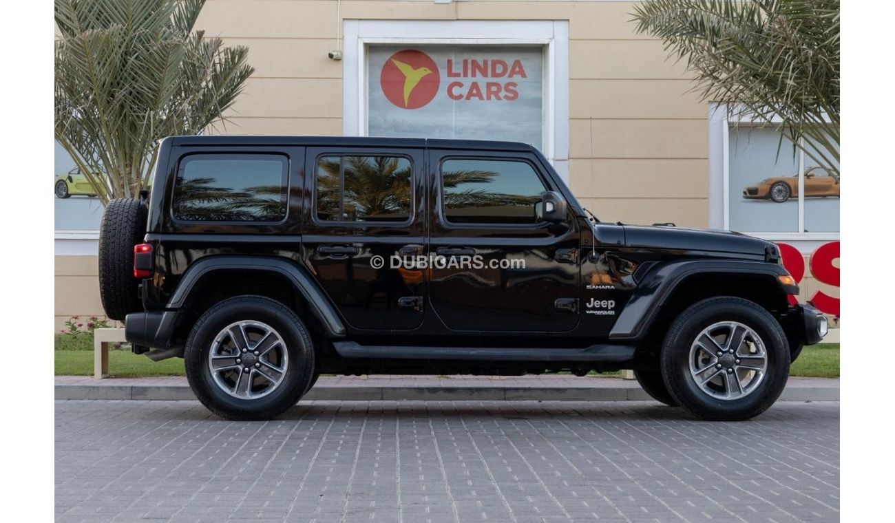 Jeep Wrangler Unlimited Sahara 3.6L Jeep Wrangler Unlimited Sahara 2019 GCC (LOWEST MILEAGE) under Warranty with F