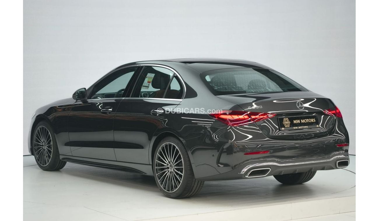 مرسيدس بنز C200 Mercedes-Benz C 200 Premium Plus | 2025 GCC 0km | Agency Warranty | AMG Package | 360 View