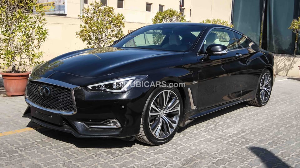 Infiniti Q60 3.0t for sale: AED 175,900. Black, 2017