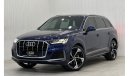 أودي Q7 55 TFSI quattro S-لاين 2021 Audi Q7 55TFSI S-Line Quattro, 2026 Audi Warranty + Service Pack, Full O