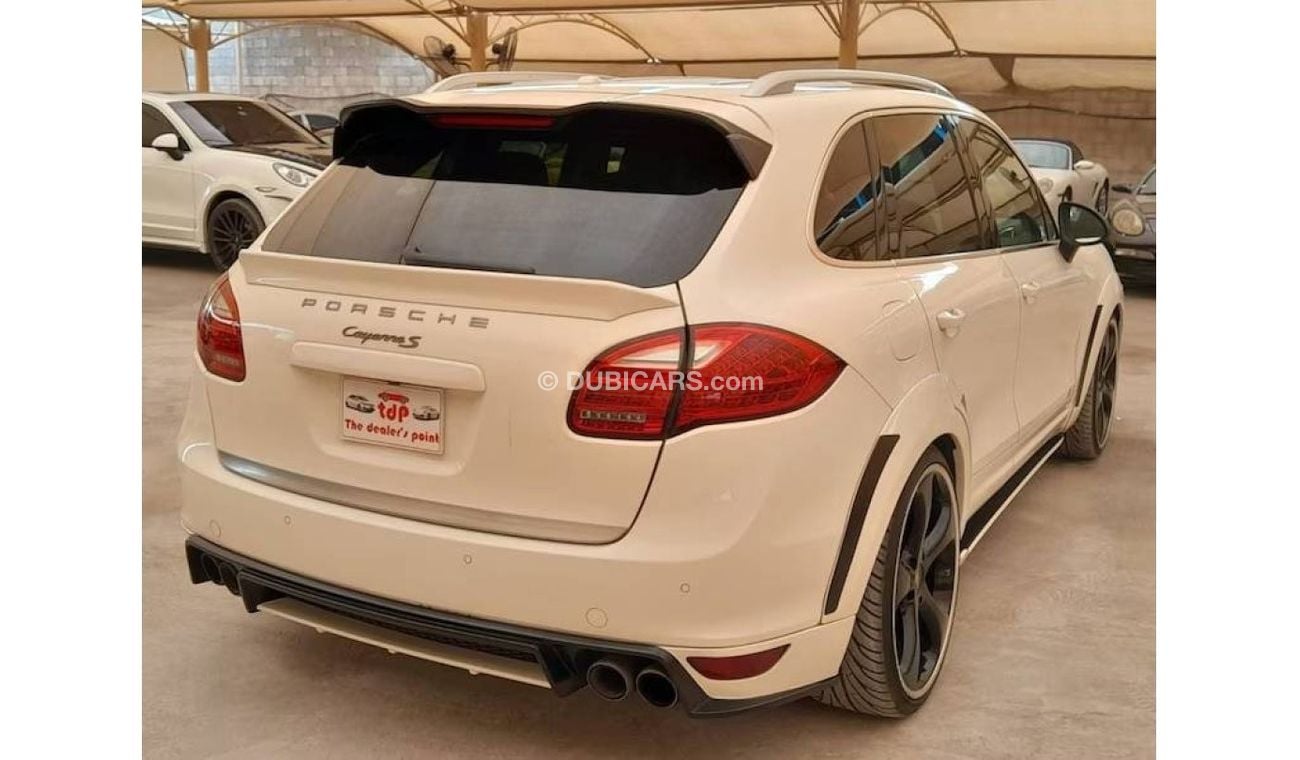 بورش كايان PORSCHE CAYENNE S 4.8L 2011 WITH SUNROOF, AERO BODY KIT, LEATHER SEATS, T.V NAVIGATION AND MUCH MORE