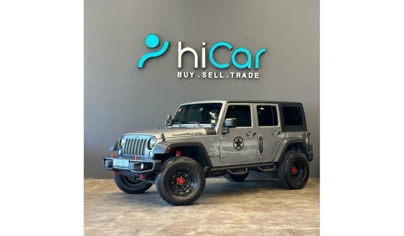 Jeep Wrangler Unlimited Sport AED 2,099pm • 0% Downpayment • 2017 Jeep Wrangler Unlimited 3.6L • GCC • Agency Warr